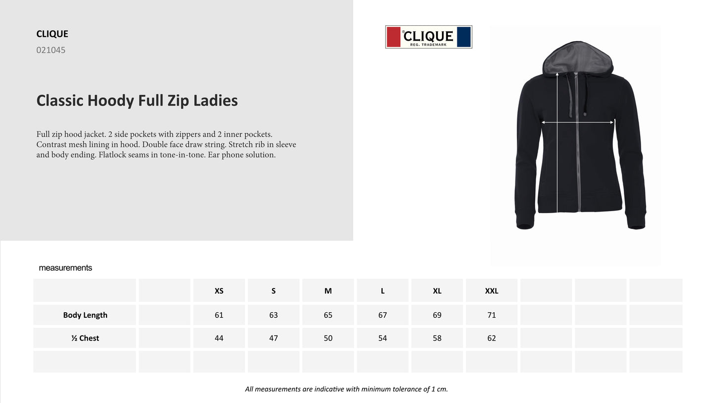 Classic Hoodie full zip women