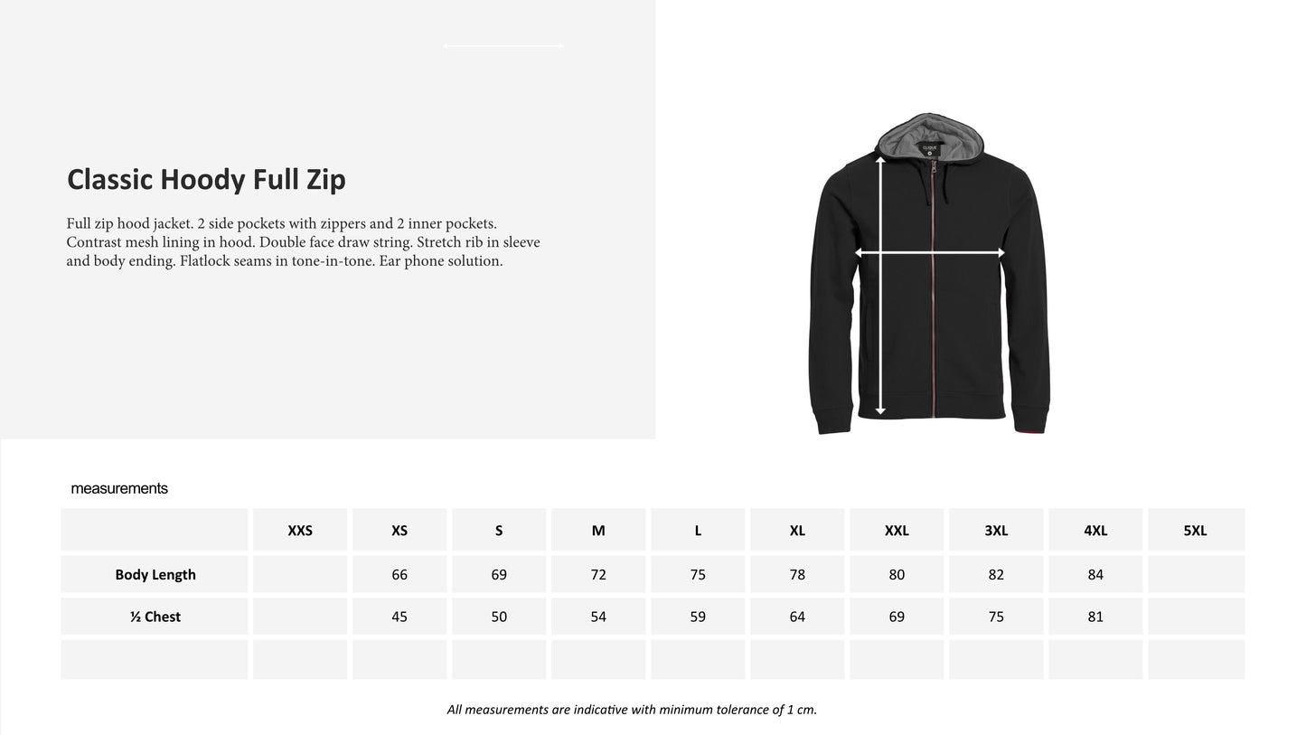 Classic Hoodie full zip men