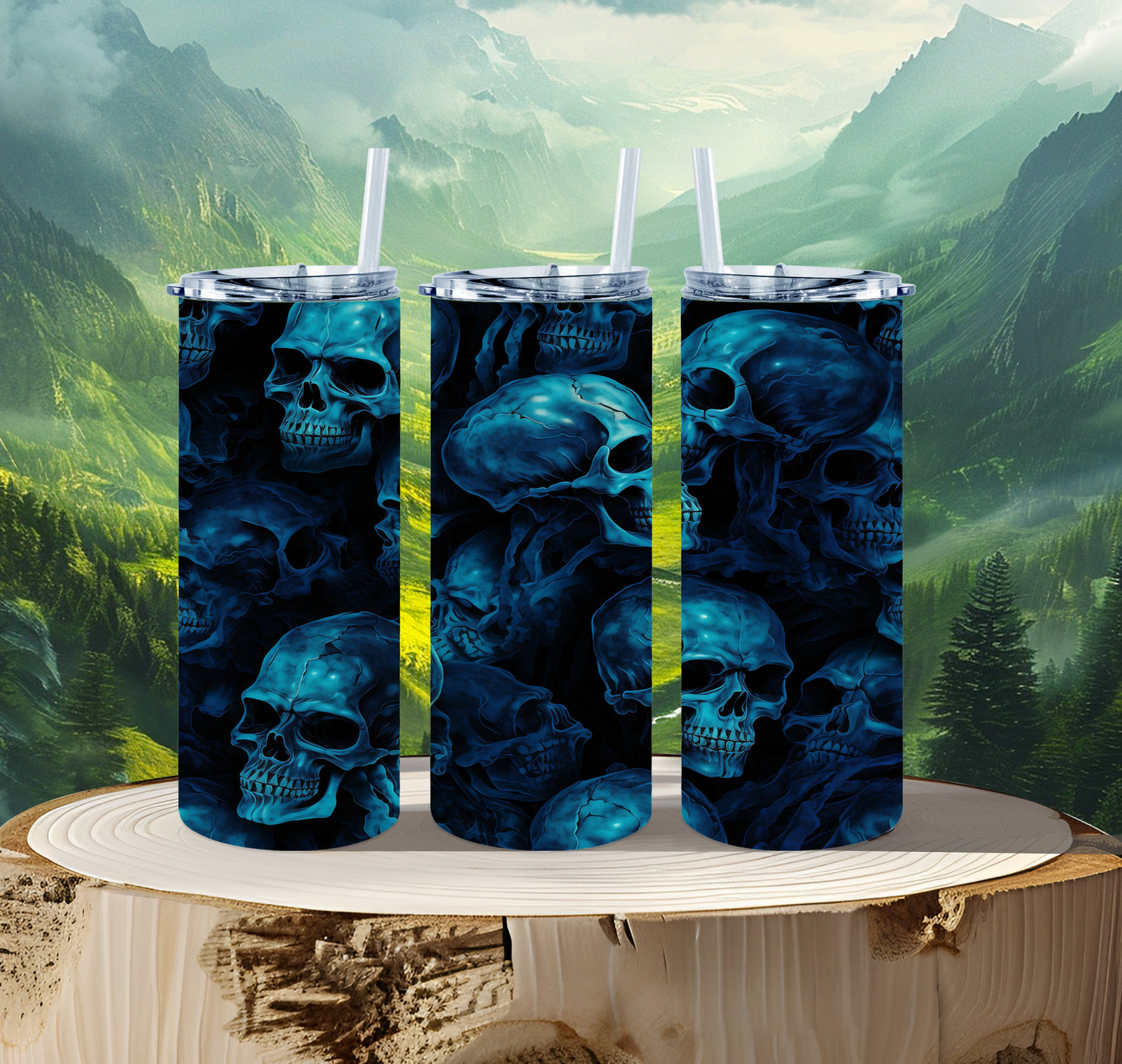 20 oz Thermobecher Totenköpfe