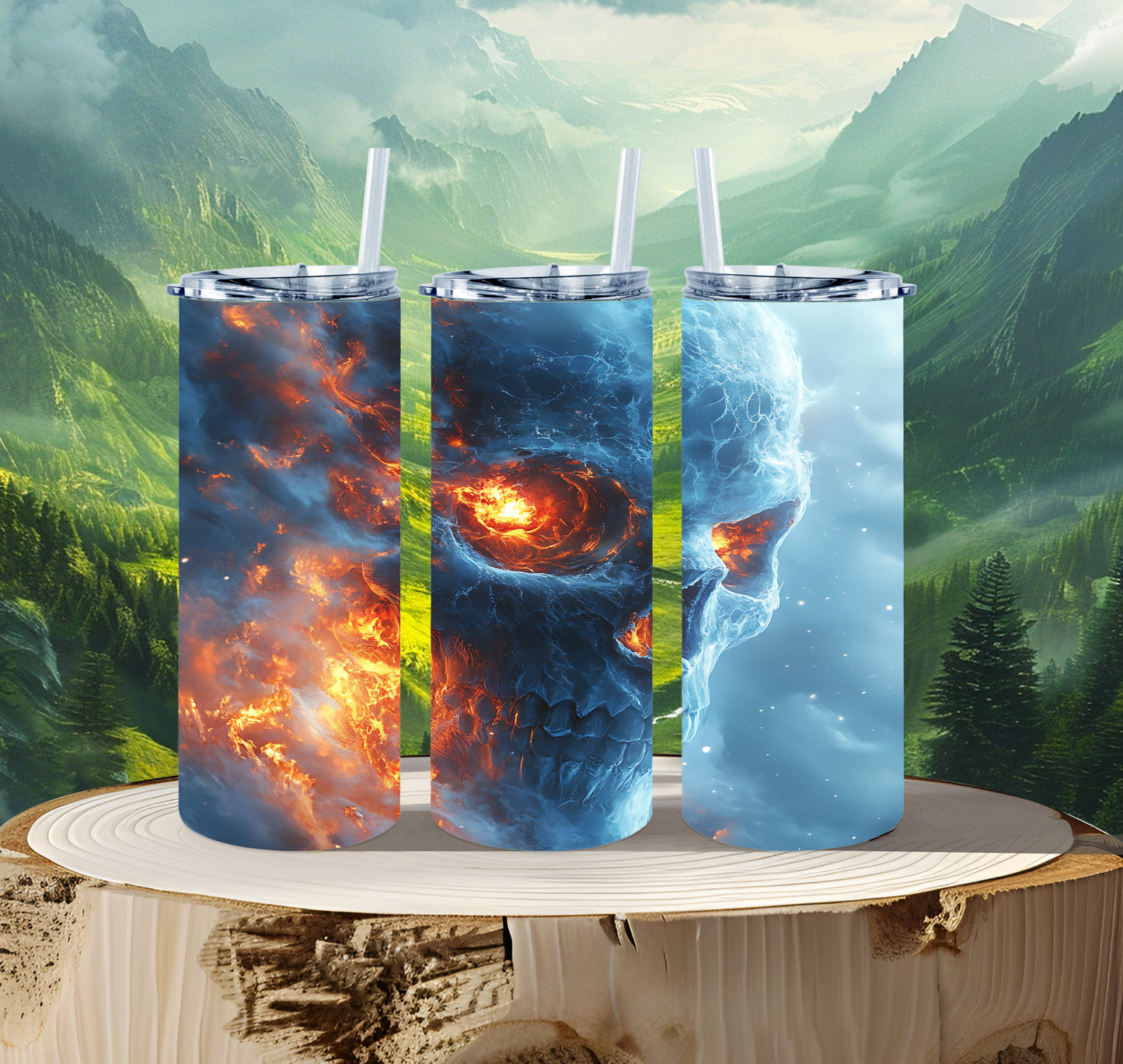 20 oz Thermobecher Totenköpfe