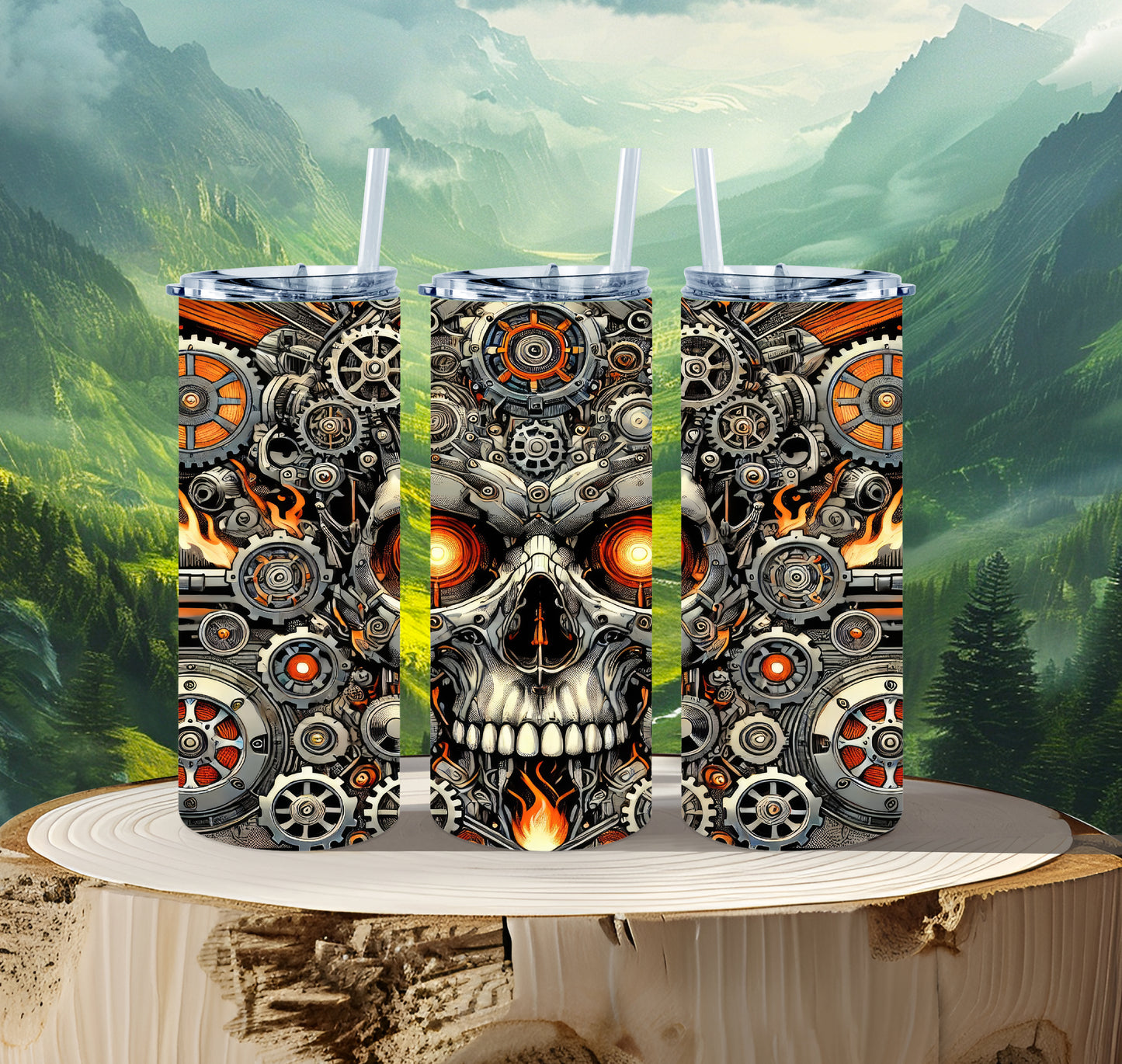 20 oz Thermobecher Totenköpfe