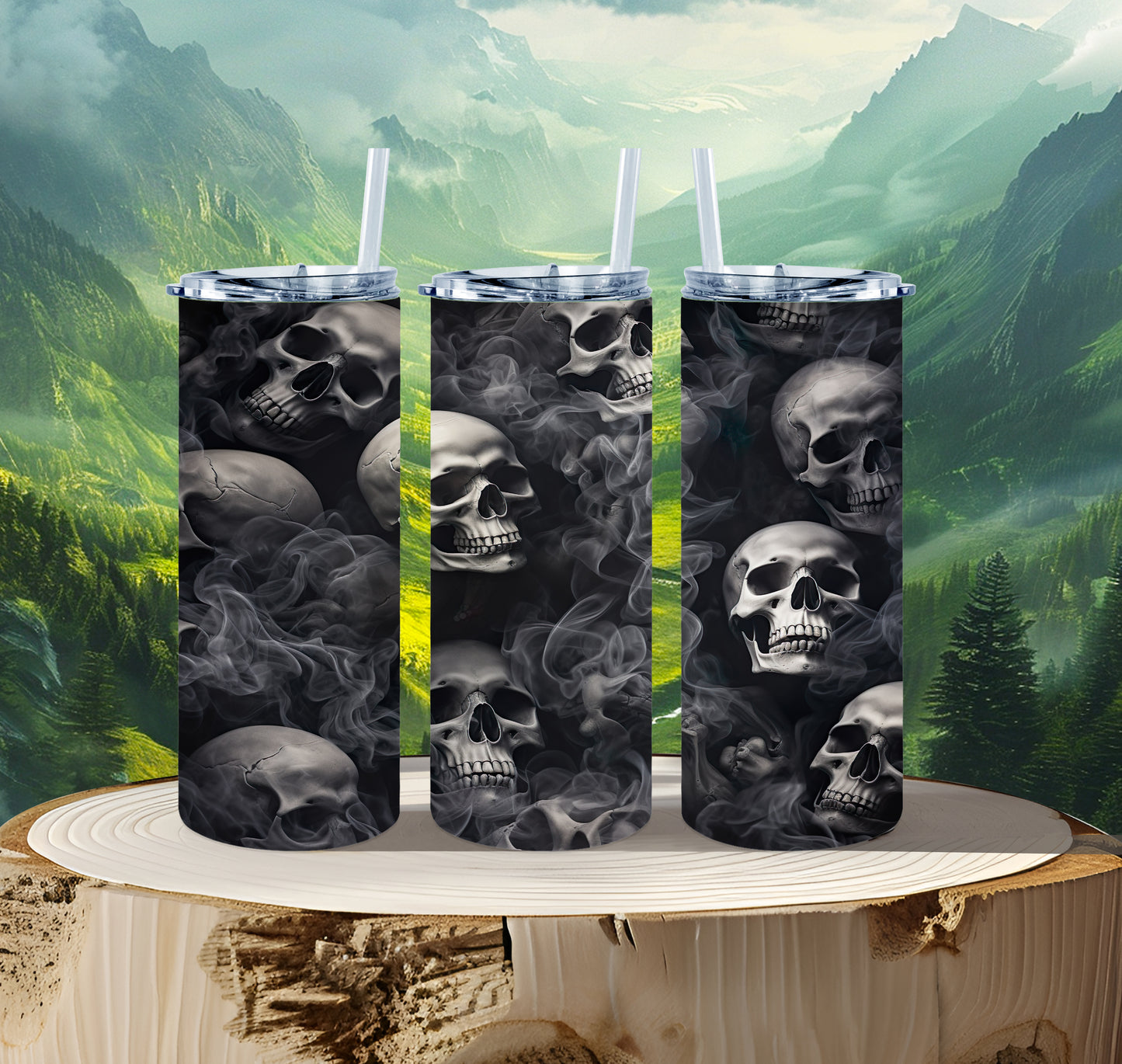 20 oz Thermobecher Totenköpfe